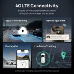70mai Dash Cam 4K Omni 360° + Reaview Full View with Dual Sony STARVIS 2, AI 2.0 & 4G LTE (X800-2) - Image 10
