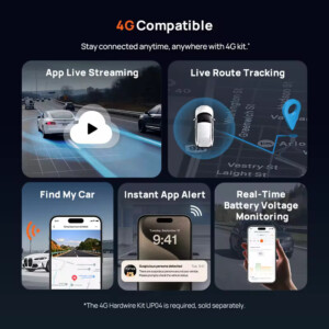 70mai Μ800-2 4Κ Dash Cam set & Rear Cam. 3840x2160 GPS & Hi Temperature Battery - Image 3