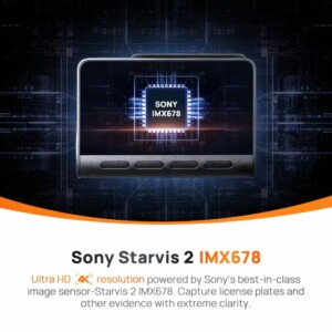 70mai A810S-2 Dash Cam & Rear Cam, 3840*2160P 4K 30FPS 3inc screen 60C temperature - Image 6