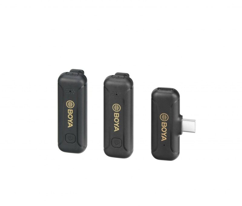 BOYA BY-WM3T2-D2 2,4GHz Mobile wireless mic For IOS iPhone (2 transmitters, two person vlog) - Image 3