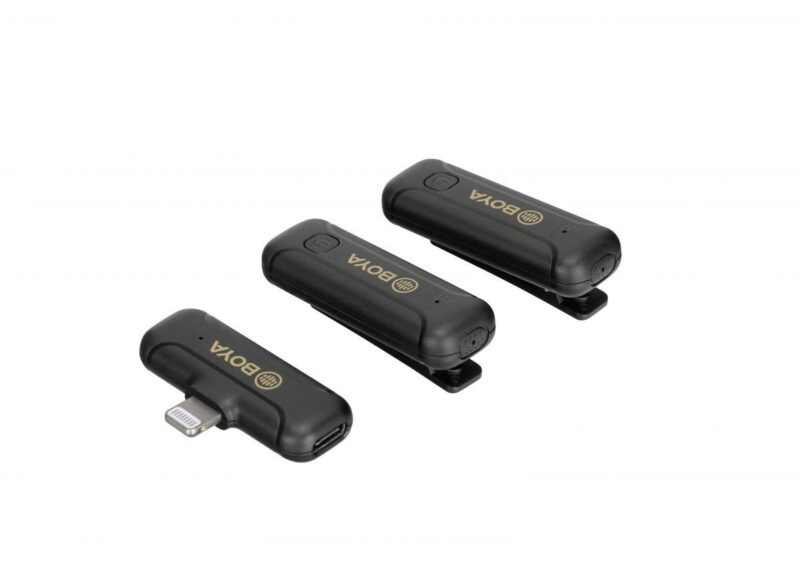 BOYA BY-WM3T2-D2 2,4GHz Mobile wireless mic For IOS iPhone (2 transmitters, two person vlog) - Image 4