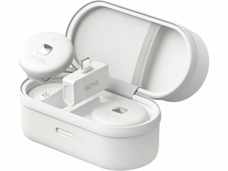pcz-6974700657281 BOYA Omic-U White 2,4GHz Dual Channel Wireless Microphone For Android USB-C - Image 1