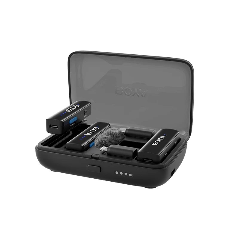pcz-6974700659674 BOYALINK V2 Mobile Wireless Mic for Android USB-C iPhone IOS and 3,5 TRS (laptop) 2 person vlog - Image 1