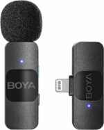 BOYA BY-V1 Wireless Lavalier Microphone for iPhone iPad Mini Lapel Lightning connection