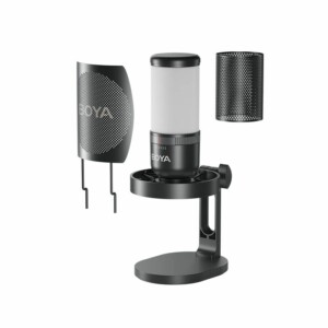 BOYA BY-K3 USB RGB Microphone Supercardioid w. shockmount (2 zones RGB) - Image 5