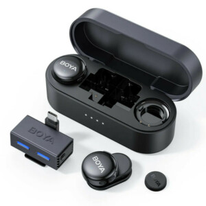 BOYALINK 3 - Type-C & 3,5mm AI-Powered Button Wireless Microphone 2 TX + 1 RX + charging Case - Image 2