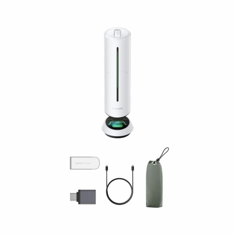 Insta360 Wave Arctic White - AI Speakerphone for Meetings, Recordings, Podcasts, Live Streams - Image 2
