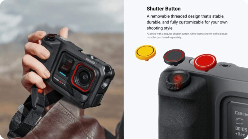Insta360 Ace Pro 2 Xplorer Grip Pro Kit - Built-in 2010 mAh battery,mode switching,exposure control - Image 10