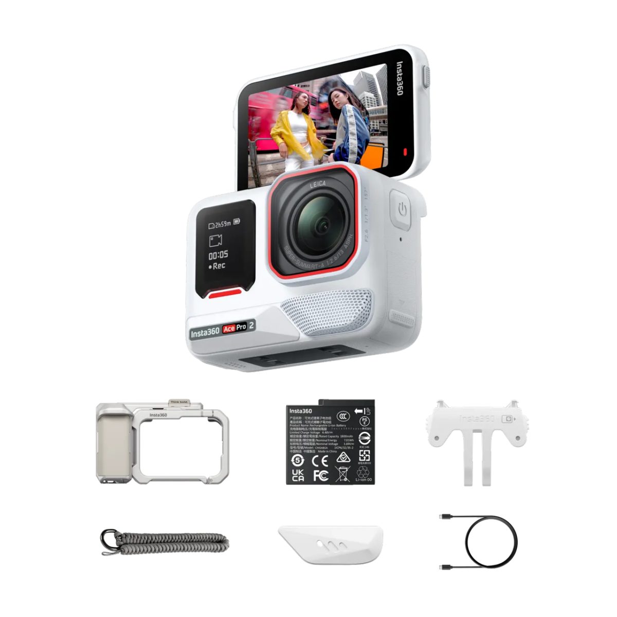 pcz-6977644767856 Insta360 Ace Pro 2 Xplorer Bundle (Arctic White) - Image 1