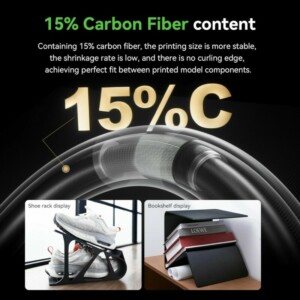 Creality PPA-CF black RFID Carbonfiber Filament 1kg 1.75 (3301060020) - Image 4