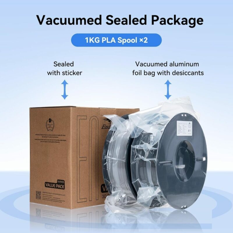 Creality EN-PLA Value Pack 4kg - 4 x Black - Ender Filament 4kg 1.75 (3301010476) - Image 6