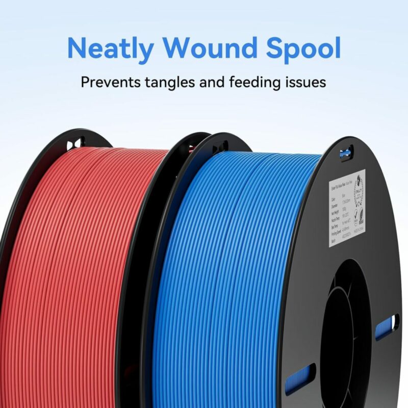 Creality EN-PLA Value Pack 4kg -  Black & White & Red & Bule - Ender Filament 4kg 1.75 (3301010474) - Image 5
