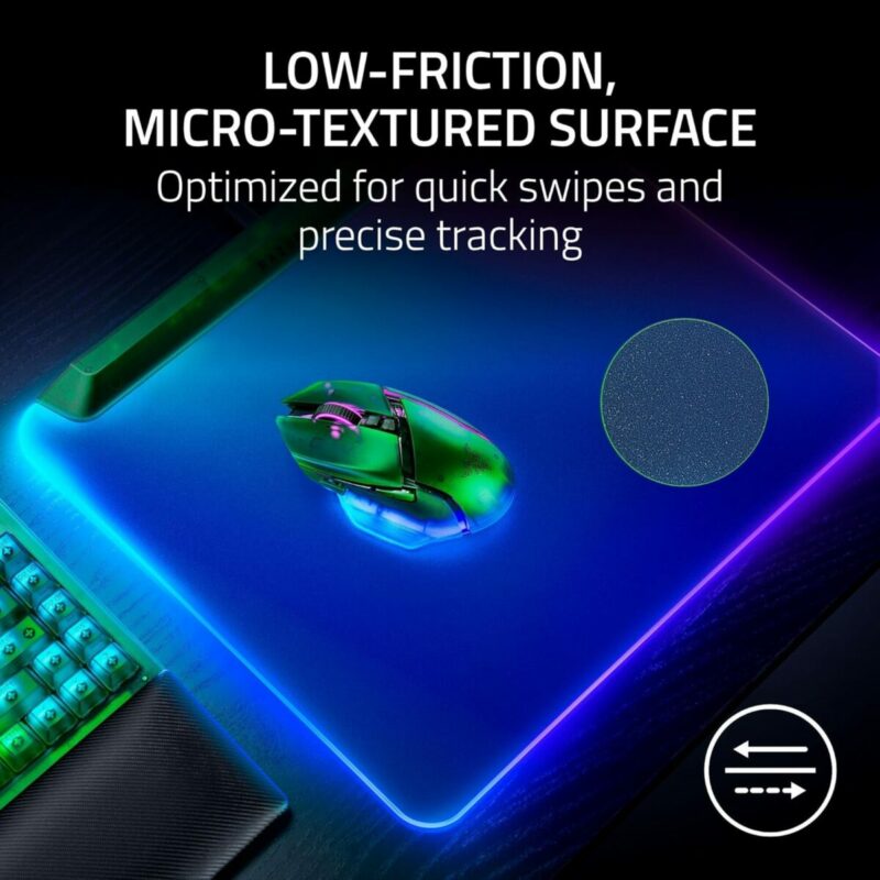Razer FIREFLY V2 PRO Phantom Green - RGB GAMING MOUSEPAD - USB HUB - BACKLIT LIGHTING - Image 6