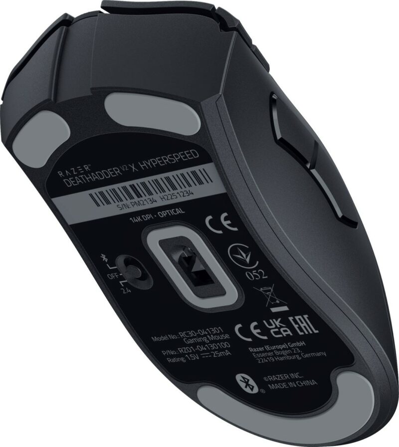 Razer DEATHADDER V2 X HYPERSPEED - Wireless & Bluetooth Gaming Optical Mouse - Image 4