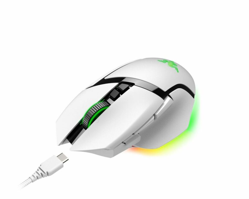 Razer BASILISK V3 PRO WHITE WIRELESS - Optical Switches - Tilt Wheel - 11 Buttons - 30k Sensor - Image 5