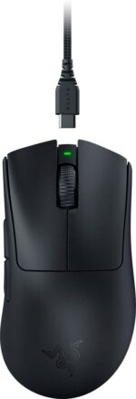 Razer DEATHADDER V3 PRO BLACK - 64g Wireless Gaming Mouse - Ergonomic - 90 Hours Battery - 30K DPI - Image 4