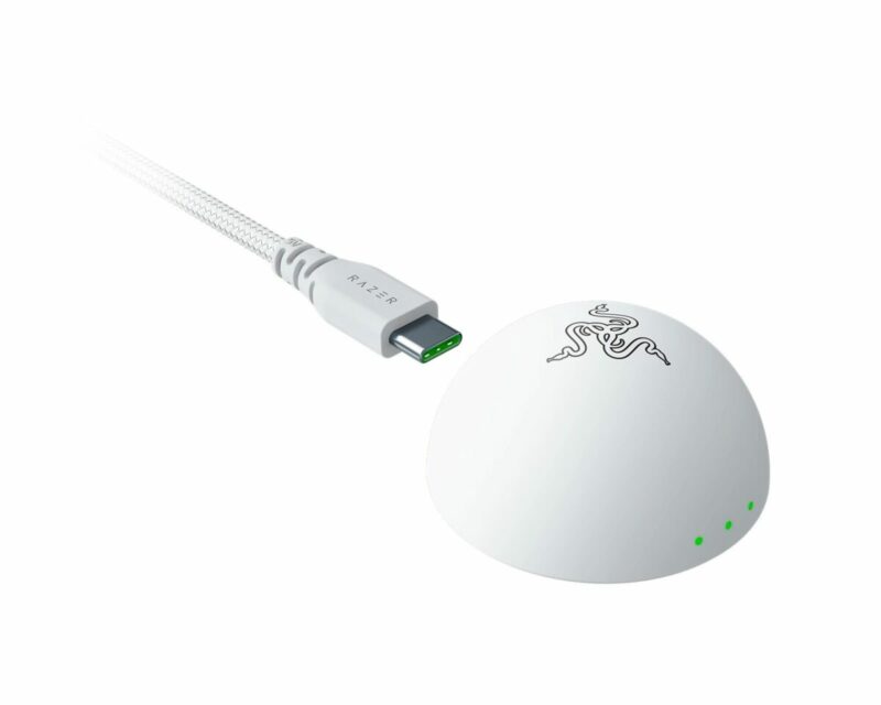 Razer DEATHADDER V4 PRO WHITE - 57g Wireless Gaming Mouse - Ergonomic - 120 Hours Battery - 45K DPI - Image 5