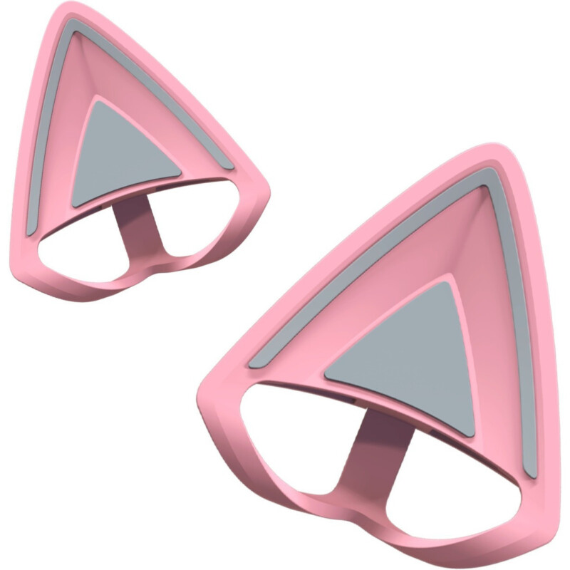 pcz-8886419339861 Razer Kitty Ears V2 Quartz Pink - Clip-on Kitty Ears for Headsets - Universal Fit - Image 1