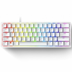 Razer HUNTSMAN MINI MERCURY ED. - 60% Linear Red Opto Mechanical Switch Gaming Keyboard  - US Layout