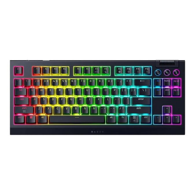 pcz-8886419349884 RAZER Blackwidow V4 TKL HYPERSPEED - RGB Wireless Hot-Swap Gaming Keyboard - Orange Tactile Switches - Image 1