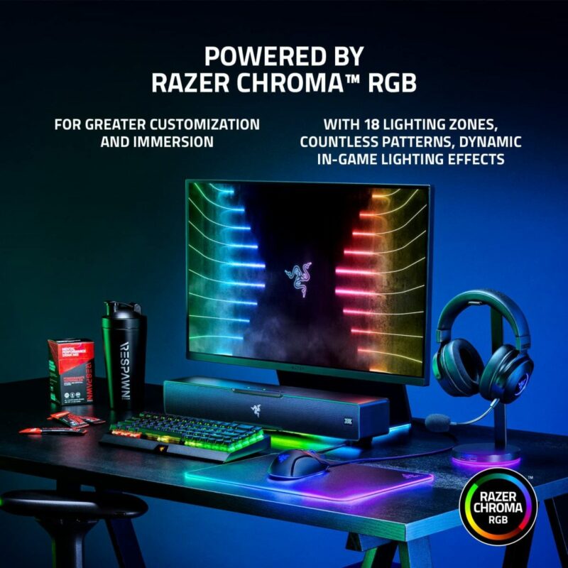 Razer LEVIATHAN V2 - RGB Gaming Sound Bar - THX Spatial 7.1 Audio - Image 4