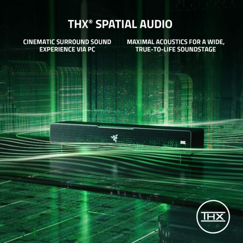 Razer LEVIATHAN V2 - RGB Gaming Sound Bar - THX Spatial 7.1 Audio - Image 6