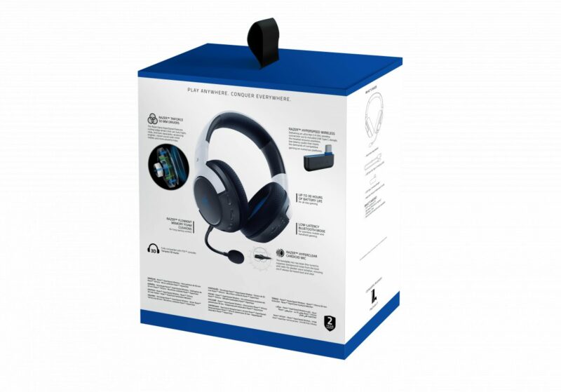 Razer KAIRA HYPERSPEED - Wireless Gaming Headset - Playstation Licensed – WHITE – PS5 / PC / MOBILE - Image 8