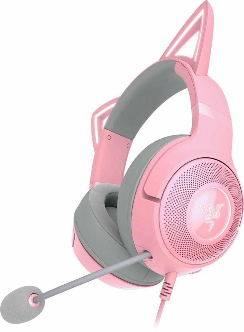 Razer KRAKEN KITTY V2 - Quartz - RGB - USB 7.1 Gaming Headset - Kitty Ears - PC / PS5 / SWITCH - Image 2