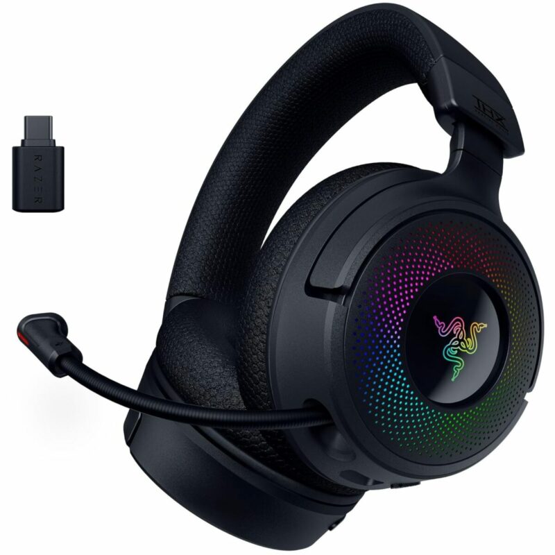 Razer KRAKEN V4 - Wireless 7.1 RGB Gaming Headset - BT/2.4GHz/USB - Haptic Feedback - PC/PS5/PS4 - Image 3