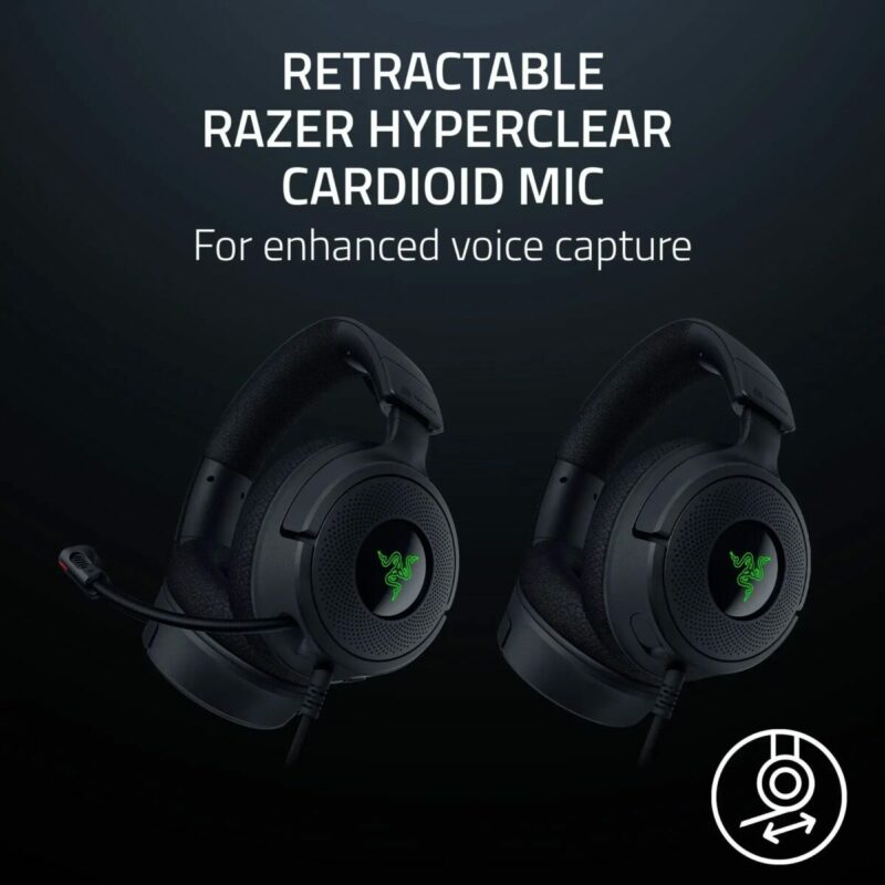 Razer KRAKEN V4 X USB - RGB 7.1 Gaming Headset - 40 mm Driver - PC/PS5/PS4 - Image 6