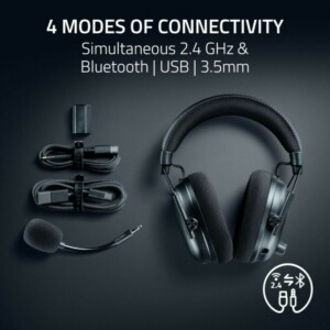 Razer BLACKSHARK V3 PRO Black - ANC Wireless Gaming Headset - 70h - 2.4GHz/BT/USB - PC/PS5/Switch - Image 4