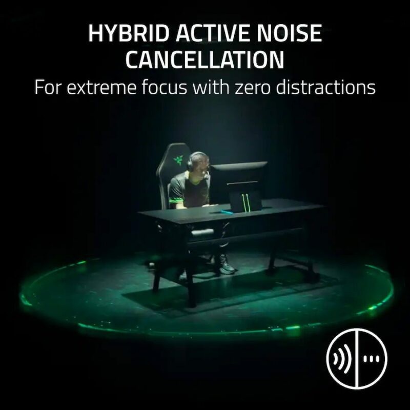 Razer BLACKSHARK V3 PRO PLAYSTATION Black - ANC Wireless Gaming Headset - 48h Bat. -  2.4GHz/BT/USB - Image 4
