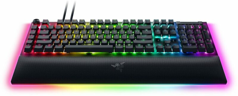 Razer BLACKWIDOW V4 PRO - Gaming Mechanical RGB Keyboard -  Yellow Silent Switches - Macros - Image 3