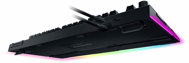 Razer BLACKWIDOW V4 PRO - Gaming Mechanical RGB Keyboard -  Yellow Silent Switches - Macros - Image 5