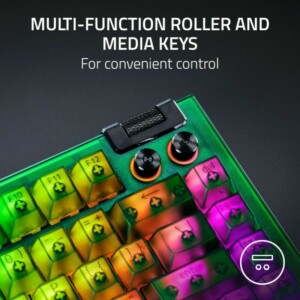 Razer BLACKWIDOW V4 75% Phantom Ed. - Mechanical - RGB - Hot-Swappable - Orange Tactile Switches - Image 4