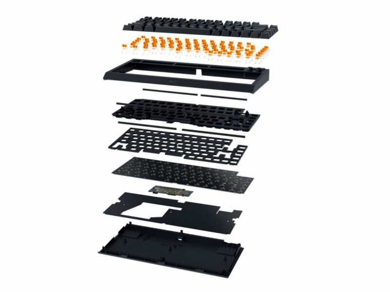 Razer BLACKWIDOW V4 75% - Mechanical RGB Gaming Keyboard - Hot-Swappable - Orange Tactile Switches - Image 10
