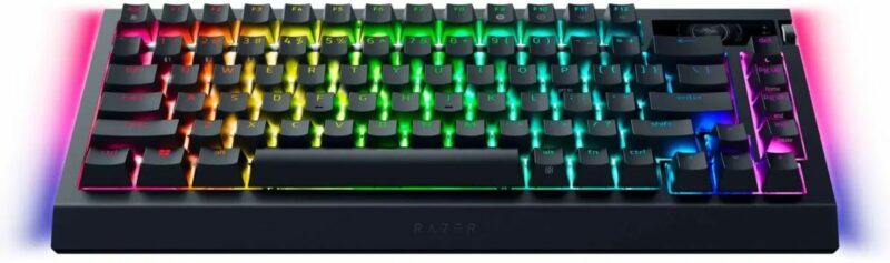 Razer BLACKWIDOW V4 75% Pro Wireless Mechanical RGB Gaming Keyboard - Hot-Swappable - Orange Switche - Image 3