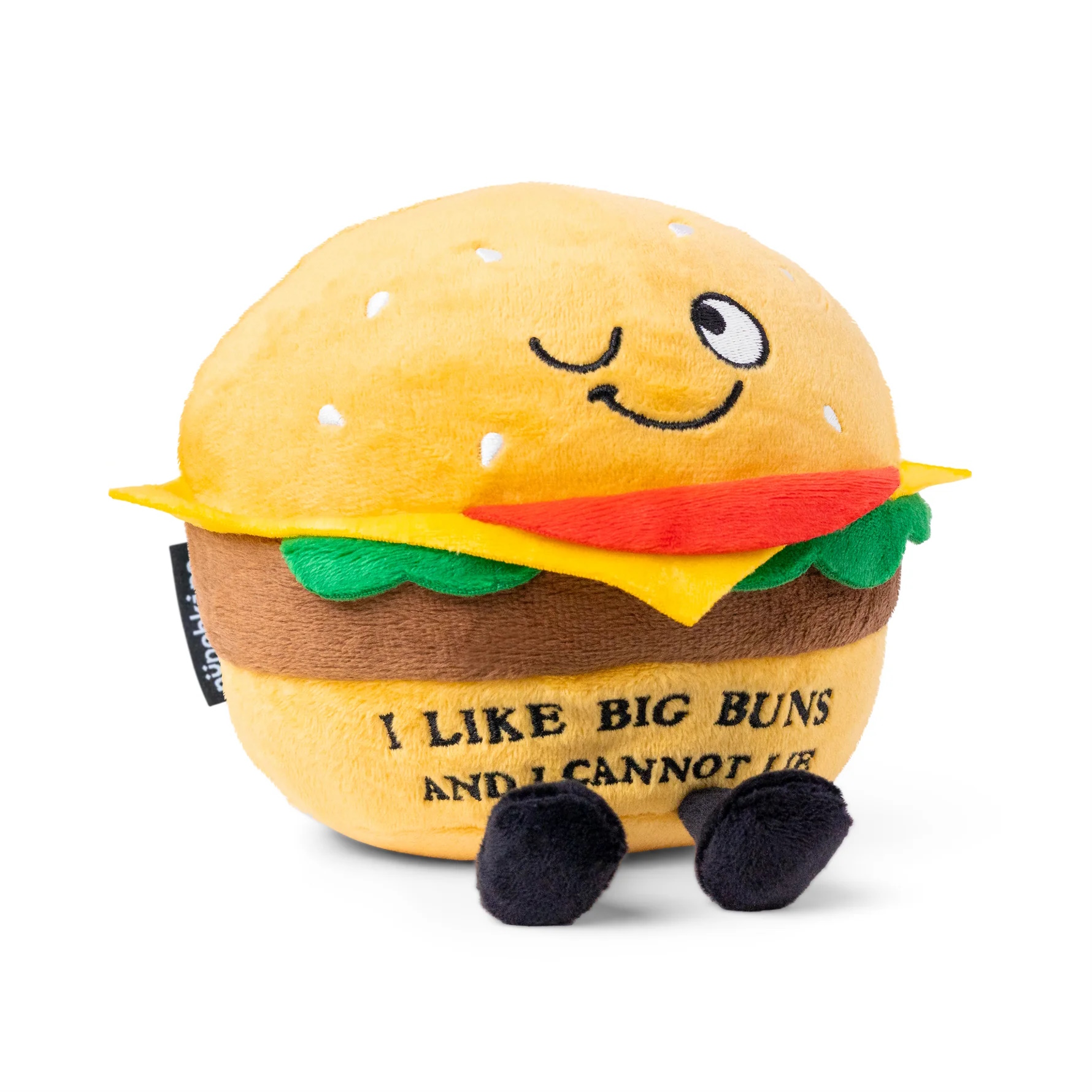 Punchkins Plush Hamburger Λούτρινο – "I Like Big Buns & I Cannot Lie"