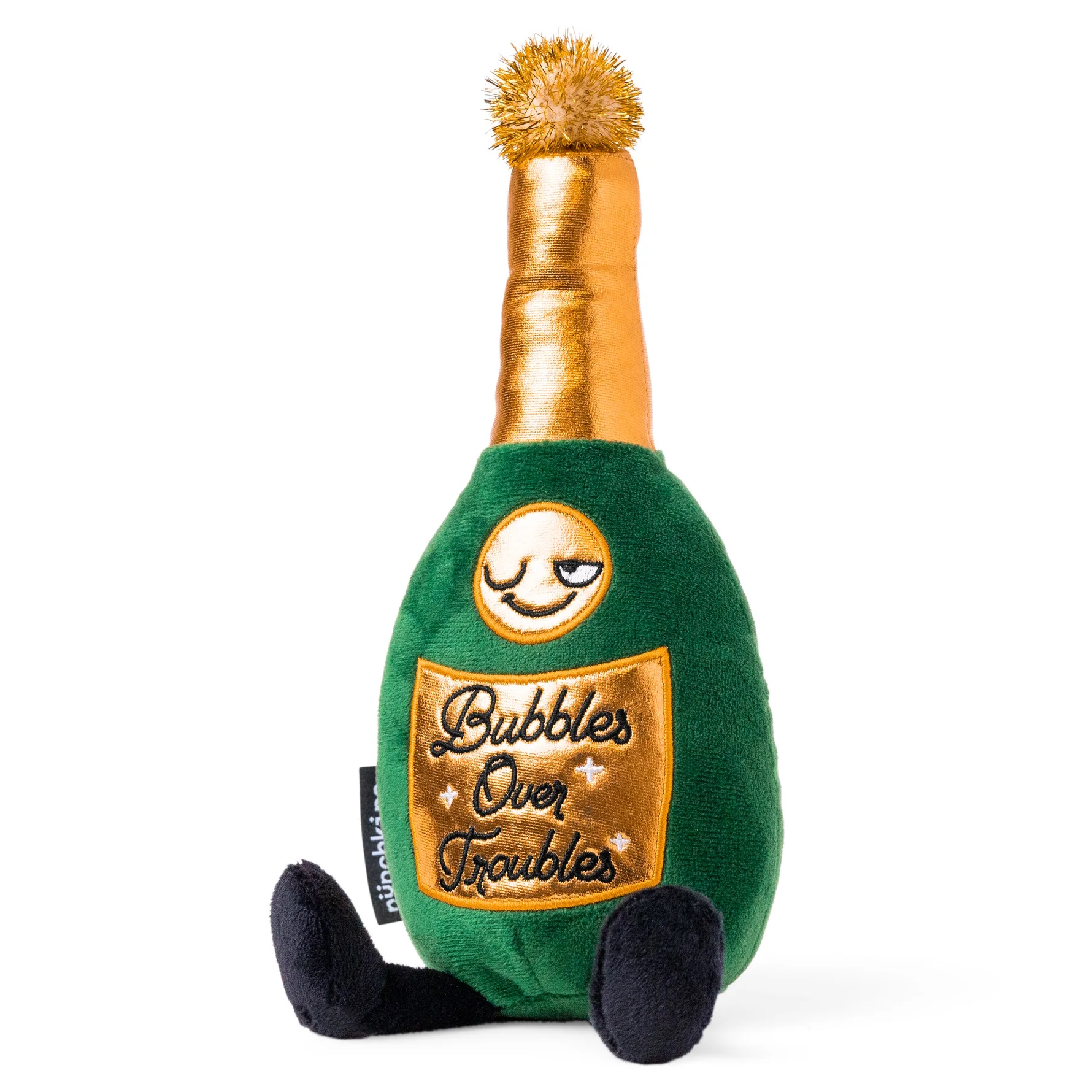 Punchkins Plush Champagne Bottle Λούτρινο – "Bubbles Over Troubles"