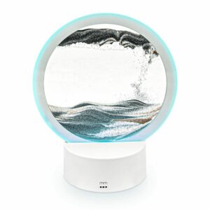 Sandscape Lamp – Περιστρεφόμενο 3D διακοσμητικό φωτιστικό με κινούμενη άμμο (Κυκλικό)