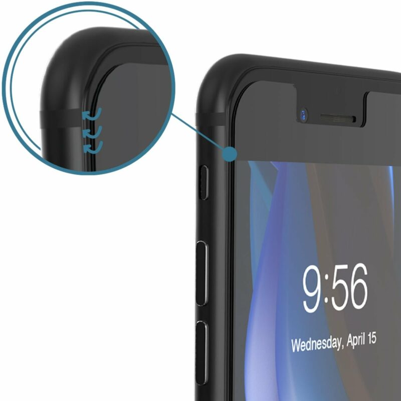 ZAGG InvisibleShield Full Face Tempered Glass με αντιμικροβιακή τεχνολογία – Elite VisionGuard+ για Apple iPhone SE 2020 - Image 4