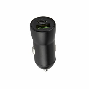 Maxlife - Dual USB & USB-C Car Charger 20W/3A - White