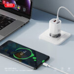 XO Wall Charger CE21 (1xUSB-A, 1x USB-C) 30W - Φορτιστής Ταχείας Φόρτισης Τοίχου Ταξιδίου με καλώδιο USB-C / USB-C - Image 5