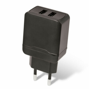 Setty - Dual USB Charger 2.4A 12W - Black - Image 2