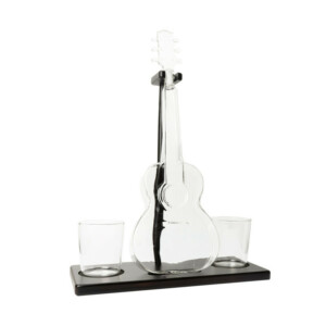 The Source – Guitar Decanter Set — Καράφα & Ποτήρια “Κιθάρα” – Το Σετ για τον Λάτρη της Μουσικής - Image 3