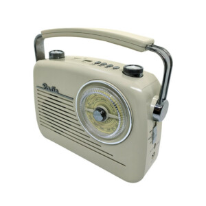 The Source - Επαναφορτιζόμενο Retro ραδιόφωνο με Bluetooth σε κρεμ χρώμα - Image 4