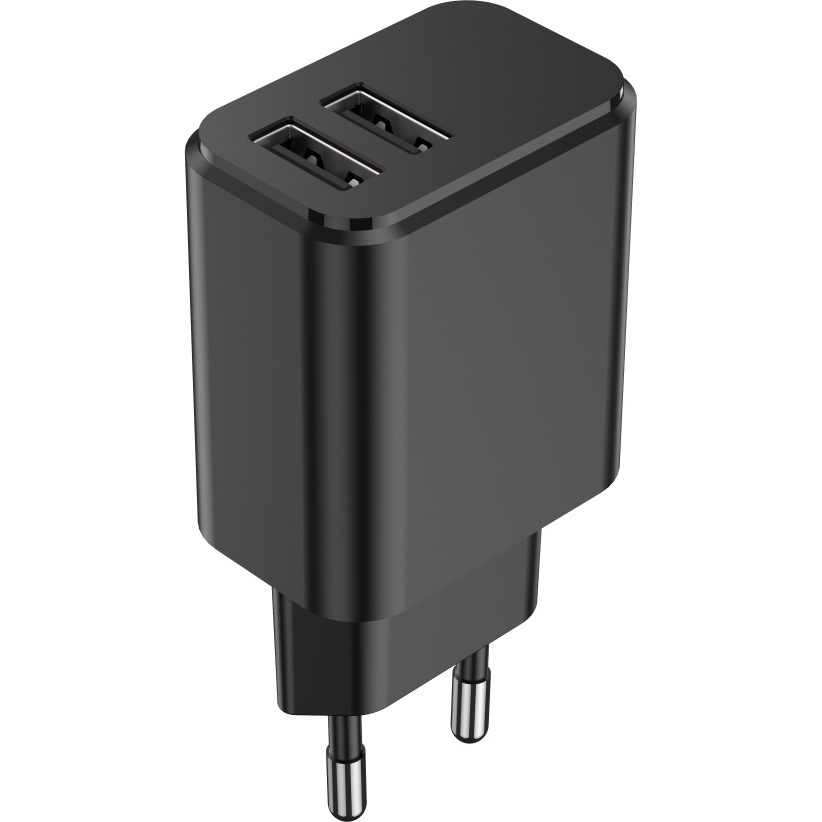 Setty Φορτιστής Χωρίς Καλώδιο με 2 Θύρες USB-A Μαύρος (GSM106088) - Image 2