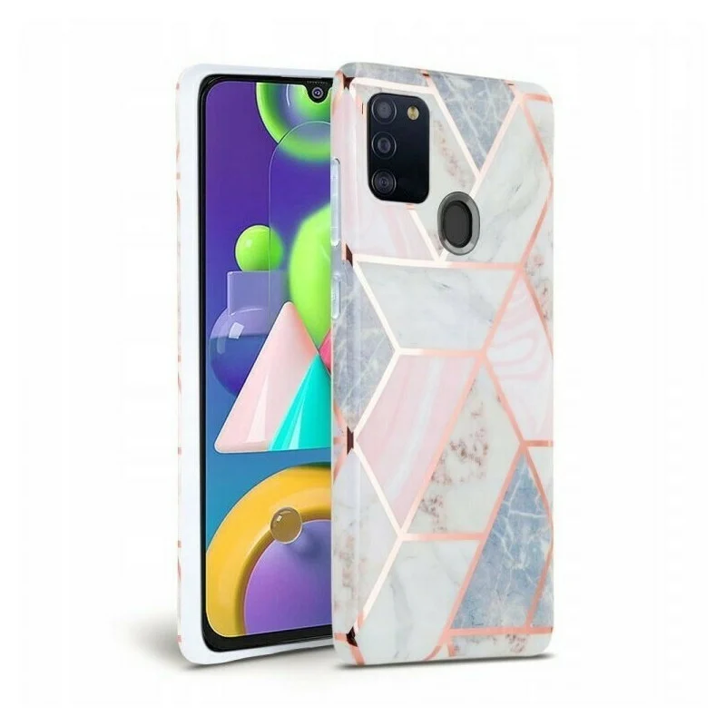 Geometric Marmur Case for Samsung Galaxy A72 4G / A72 5G pink