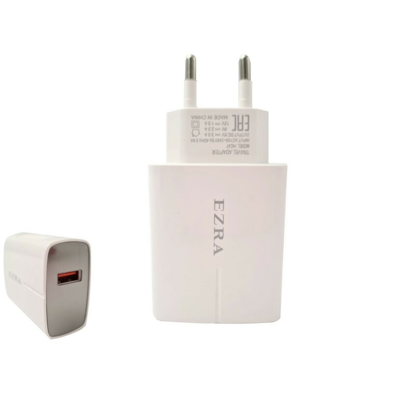 Ezra Φορτιστής Χωρίς Καλώδιο με Θύρα USB-A Λευκός (HC47) - Image 2