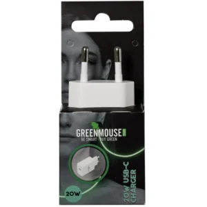Greenmouse Wall Charger PD 20W – Φορτιστής Τοίχου USB-C Power Delivery σε λευκό χρώμα με συσκευασία blister – 66956678 - Image 2